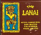 THE LANAI Matchbook TIKI BAR RESTAURANT San Mateo CALIFORNIE