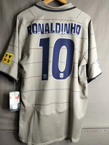 Ronaldinho 10 L Jersey FC Barcelona 2003 2004 Third Maglia Nike Brazil - Picture 1 of 8