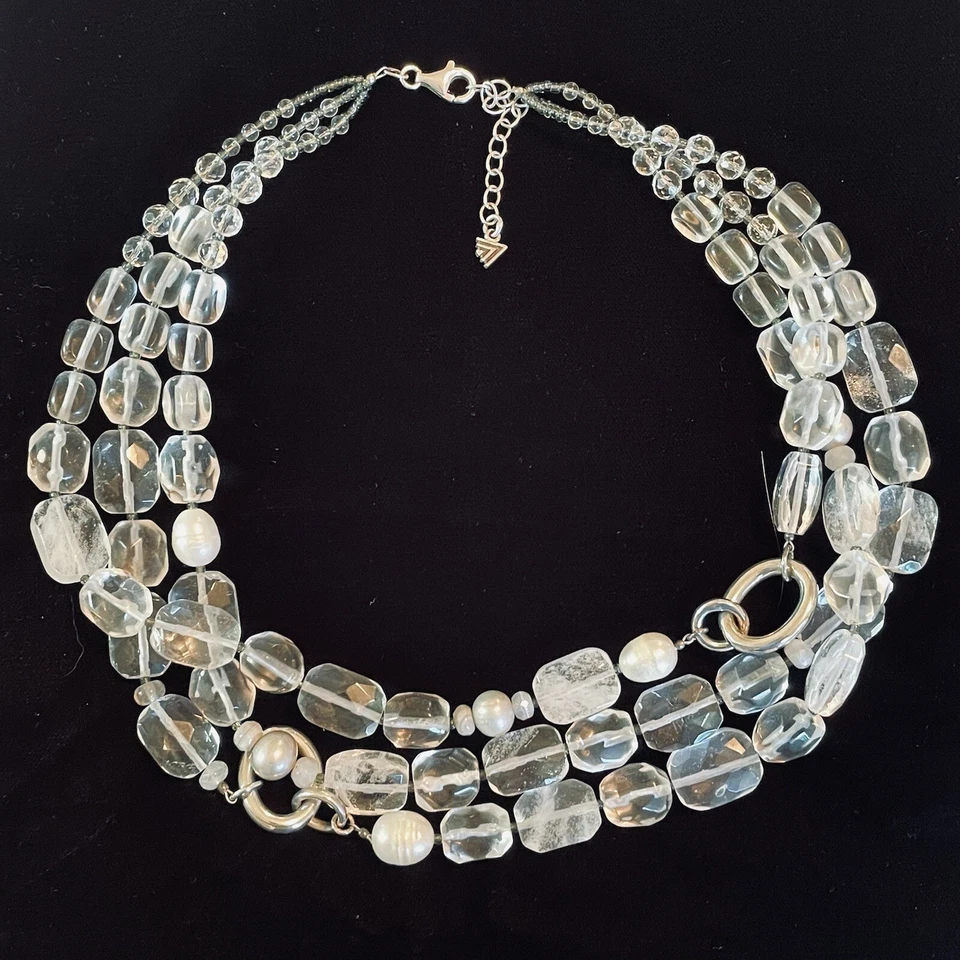 Collar de plata de ley Silpada blanco calor N1789 Foto 1 de 4