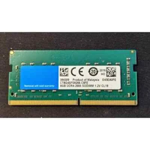 For crucial CT8G4SFS8266.C8FD1 8G DDR4 2666 SODIMM 1.2V notebook memory - Picture 1 of 1