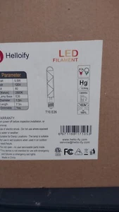 LED FILAMENT T10 EDISON BULBS DIMMABLE - Picture 1 of 5