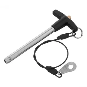 Stainless Steel 8mm Quick Release Ball Lock Pins Usable Length 70mm Security - Foto 1 di 6