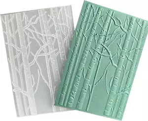 3D Birch Tree Embossing Folder for Card Making & DIY Crafts - Picture 1 of 12