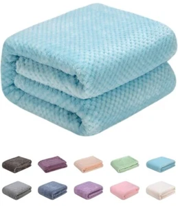 Baby BLANKETS Newborn Baby Cozy Swaddling Blankets Solid 27.6 x 39.4 Inch - Picture 1 of 23