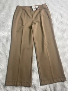 New York and Company Stretch Slacks Tan Women’s 8 Petite Large Cuffed NWT - Picture 1 of 8