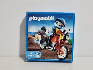 Playmobil 3222 Caja Piloto Moto Motocicleta Motocross Dakar Rally Motorista - Picture 1 of 6