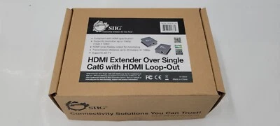 SIIG CE-H21411-S1 HDMI 扩展器 Over Single Cat6 HDMI Loop - 开箱 - EB-15841 — 第 1/4 张图片