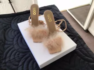 LAST REDUCTION . ‘EGO’ Pink/Beige 5” High Heel Shoes With Leather Straps Size 6. - Picture 1 of 5