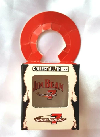 Jim Beam Collectible NASCAR Whiskey Shot Glass  Robby Gordon Racing Cover