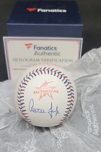 AARON JUDGE SIGNED 2017 ALL STAR GAME ROOKIE YEAR BASEBALL FANATICS MLB COA HOLO - Picture 1 of 16