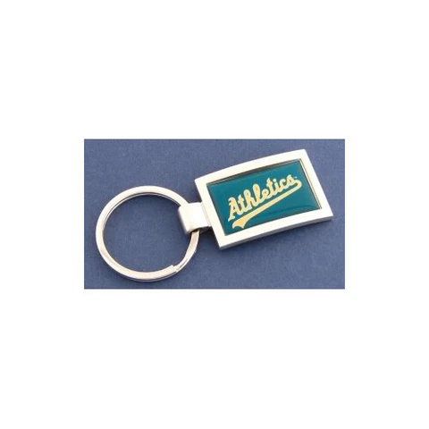 Oakland Athletics Curved Keychain Key Chain MLB New Cover