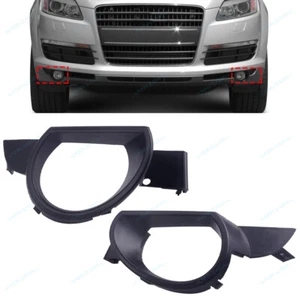 Pair Front Bumper Fog Light Grille Cover For 2007-2009 Audi Q7 NON SLine Model - Imagen 1 de 7