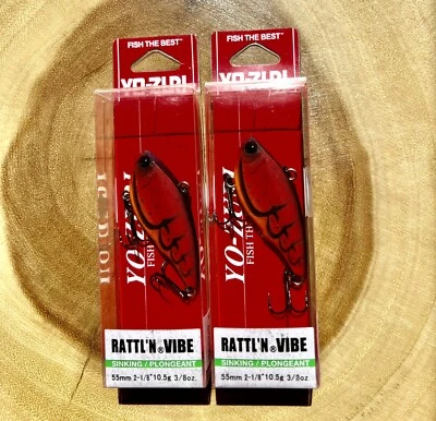 Yo-Zuri (Lot Of 2) RATTL’N VIBE Lipless Crankbait, Bass, Free Shipping! NWT! - Image 1 of 4