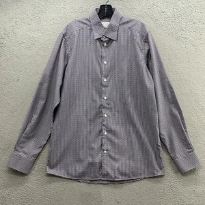 Eton Contemporary Oberhemd Herren L 41 16 marine bunt Gingham kariert Baumwolle - Bild 1 von 12