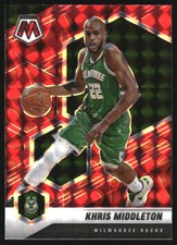 2020-21 Panini Mosaic Mosaic Reactive Red #105 Khris Middleton