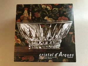 CRISTAL D'ARQUES 1 JATTE 22 VILLANDRY LEAD CRYSTAL BOWL-8 1/2 Inches - Picture 1 of 4