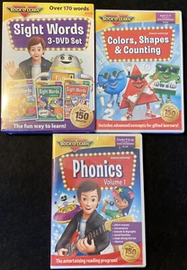 Rock 'N Learn Sight Words 3-DVD Set - Phonics - Colors Shapes Counting DVD Lot - Picture 1 of 6