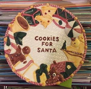 R.H. Macy & Co. Plätzchen für Weihnachtsmann Weihnachtsteller - Bild 1 von 2