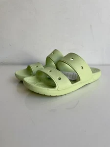 Crocs Classic Two-Strap Sandals Slides (Celery) US 10M/ 12W 206761-335 Clogs - Picture 1 of 6