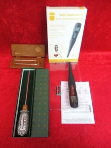 3 Termometri Per Vino, Termometro Per Bottiglie, Mai Usato, Accessori Per Vino! - Foto 1 di 8