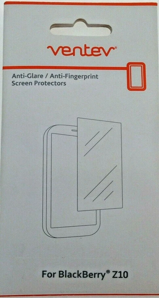 Ventev Anti Glare/Anti Fingerprint Screen Protector for Blackberry Z10- 2 Pack!! - Image 1 of 1