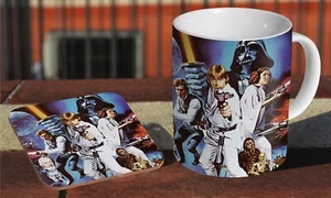 Star Wars Awesome - Ceramic Coffee / Tea Mug + Matching Coaster - Picture 1 of 1