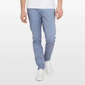 French Connection Men's Slim Fit Stretch Chino Pants (Cornflower Blue, Size 28) - Picture 1 of 9