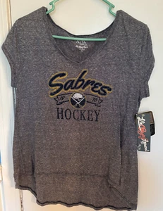 Alta Gracia Life Changing Apparel Sabres Hockey T-Shirt Size NWT Women's Medium - Picture 1 of 3
