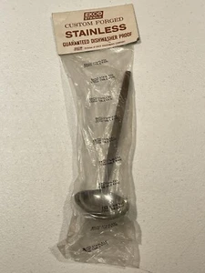 NEW Ekco Eterna Canoe Muffin Gravy Ladle 7" Server Forged Stainless Japan MCM - Picture 1 of 2