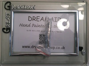 Great Grandson Landscape Frame (hearts) black silver -Dreamair - Picture 1 of 1
