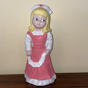Vintage Nurse Statue 12 inch Medical Whimsical - Picture 1 of 12