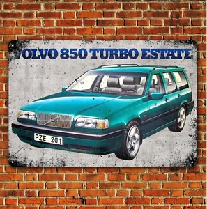 Volvo 850 Turbo Estate Car Metal Poster - 20x30cm Garage Tin Sign - Picture 1 of 4