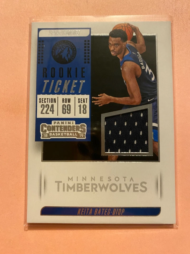 A20,535 - 2018-19 Panini Contenders Rookie Ticket Jersey #28 Keita Bates-Diop - Image 1 of 1