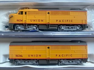 N Scale Life Like FA Locomotive Set Union Pacific UP 1624 A/B MTL Couplers - Picture 1 of 2