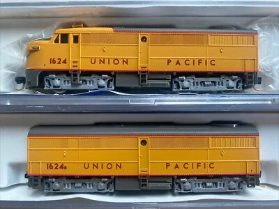 N Scale Life Like FA Locomotive Set Union Pacific UP 1624 A/B MTL Couplers - Image 1 of 2