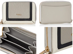 Furla Leather Babylon S Zip Around Wallet Purse Wallet Bag - Picture 1 of 10