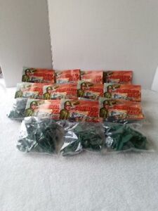 Lot Of 11 Bags Of Vintage Command Team Toy Soldiers  New Made In Hong Kong 