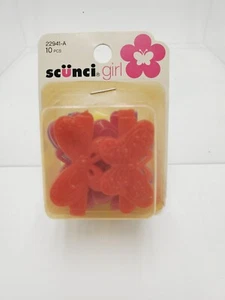 Nuevo de Lote Antiguo Scunci Girl Autobisagra Mariposa Barretes 10 Piezas Multicolor 2010 - Imagen 1 de 4