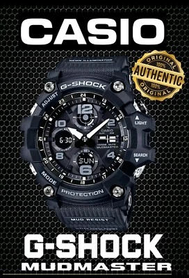 Reloj Hombre Casio G-Shock Negro - GSG-100 1A.Mudmaster Solar Resistente.  Foto 1 de 4