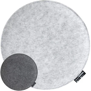 25mm Filz Sitzkissen Rund Ø 35cm Stuhlkissen Sitzauflage Sitzpolster Kissen Grau - Bild 1 von 8