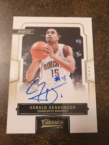 2009-10 Classics - Gerald Henderson - Rookie Auto 023/499 - Picture 1 of 2