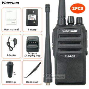 2X Vineyuan RH-A68 AI Rauschunterdrückung Zwei Wege Radio 5W UHF 400-470MHz große Reichweite - Bild 1 von 12