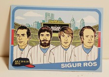 SIGUR ROS 2012 TOUR MANN MUSIC CENTER PHILADELPHIA BASEBALL STYLE TRADING CARD