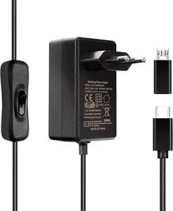 Raspberry Pi 4 5 und 3 Netzteil 5V 4,1 A 20,5 W Adapter USB C Power Supply mi... - Bild 1 von 12
