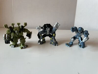 Transformers Robot Heroes Lot Of 3 BLACKOUT  BRAWL & JAZZ Hasbro PVC - Image 1 of 4