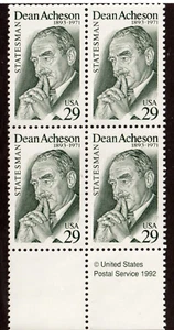 Scott 2755 29¢ Dean Acheson MNH Free shipping in USA! - Picture 1 of 1