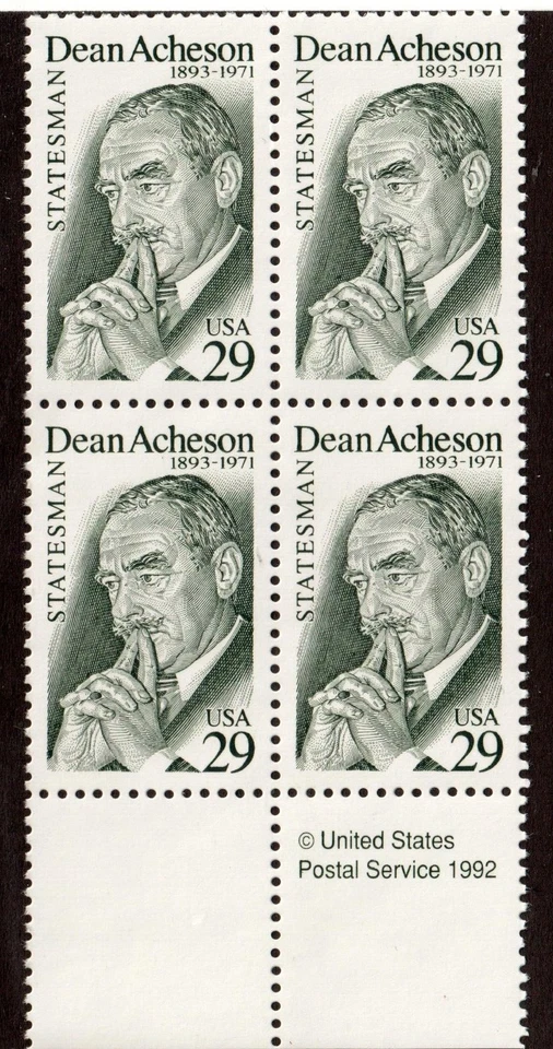 Scott 2755 29¢ Dean Acheson MNH Free shipping in USA! - Image 1 of 1