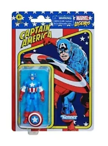 Marvel Legends Retro Recollect 3.75" Captain America Action Figure Hasbro Kenner - Picture 1 of 3