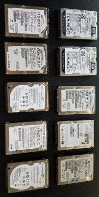 Lolt of 9 160 GB SATA and 1. 200GB 2.5 Inch 7200RMP  5400RPM Laptop Hard Drives - Image 1 of 2