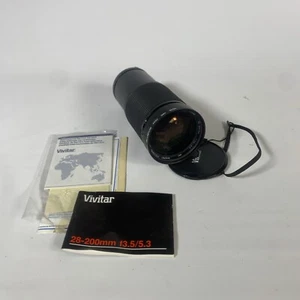 Vivitar 28-200mm f3.5-f5.3 MC Macro Focusing Zoom Lens for Minolta MD Mount SLR - Picture 1 of 9